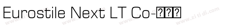 Eurostile Next LT Co字体转换